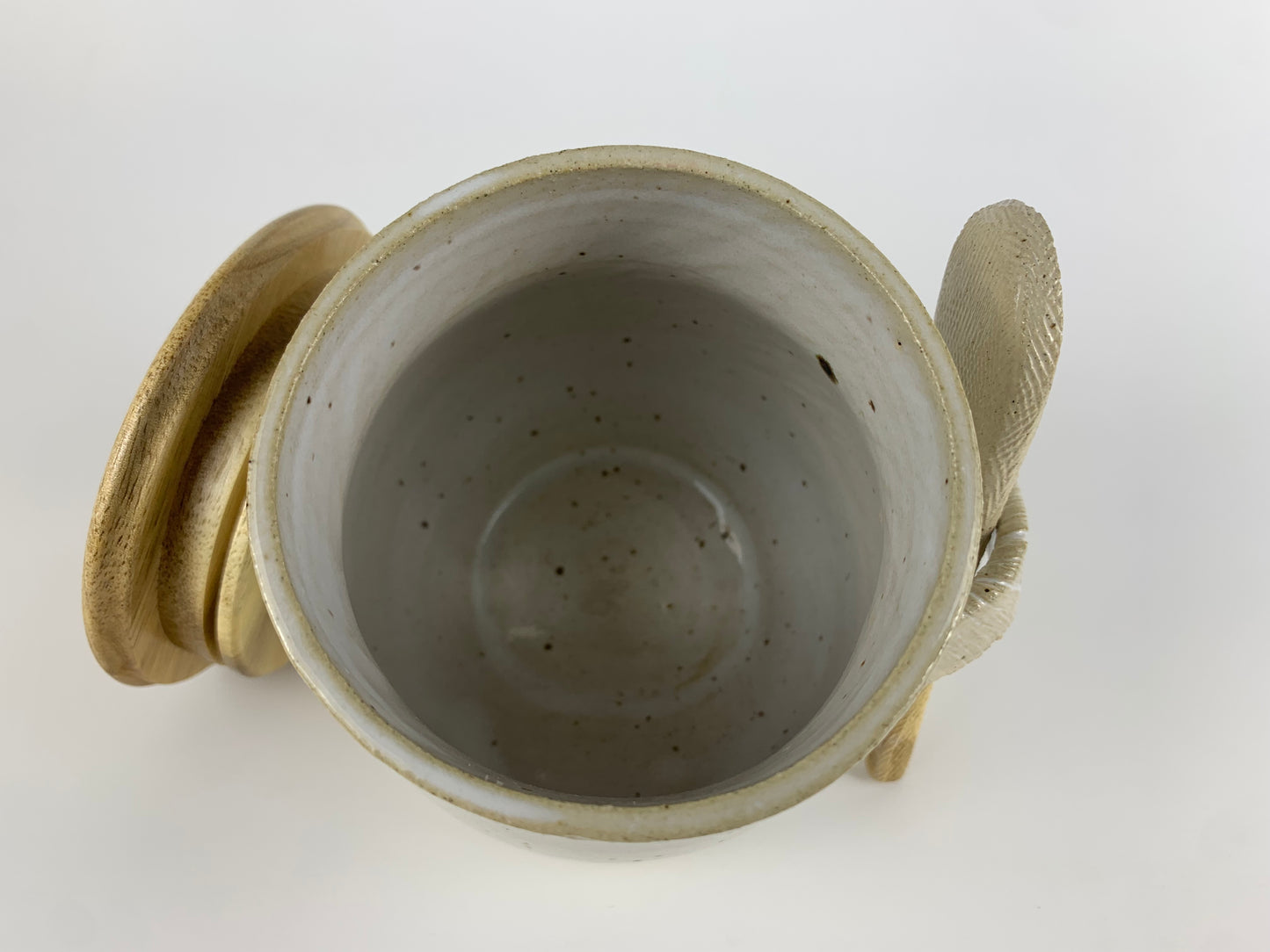 (SOLD OUT) Salt cellar with lid and spoon